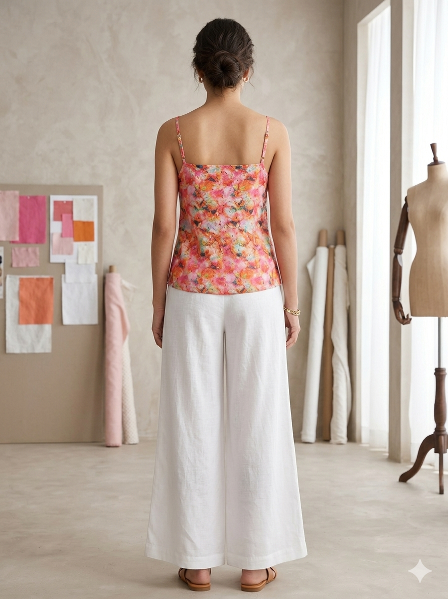 Multicolored Sleevless short kurti